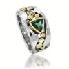 Vintage Green Crystal Ring
