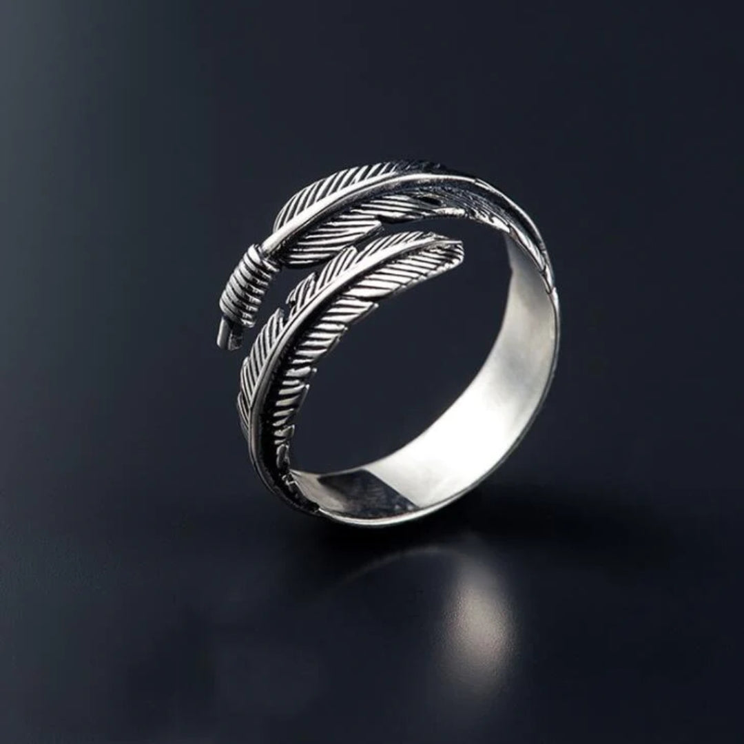 Vintage Silver Feather Ring