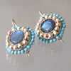Vintage Blue Stone Earrings