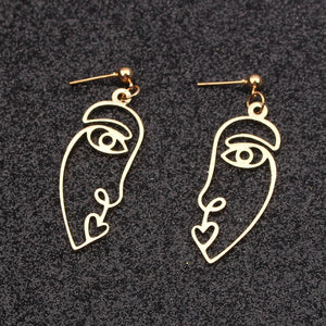 Silhouette Earrings in Gold and Silver