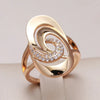 Elegant Bright Spiral Ring
