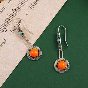 Boho  with Orange and Blue Stones