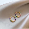 Vintage Colorful Enamel Hoop