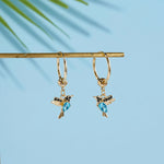 Limited Edition Flying Hummingbird  with Zirconia Inlay