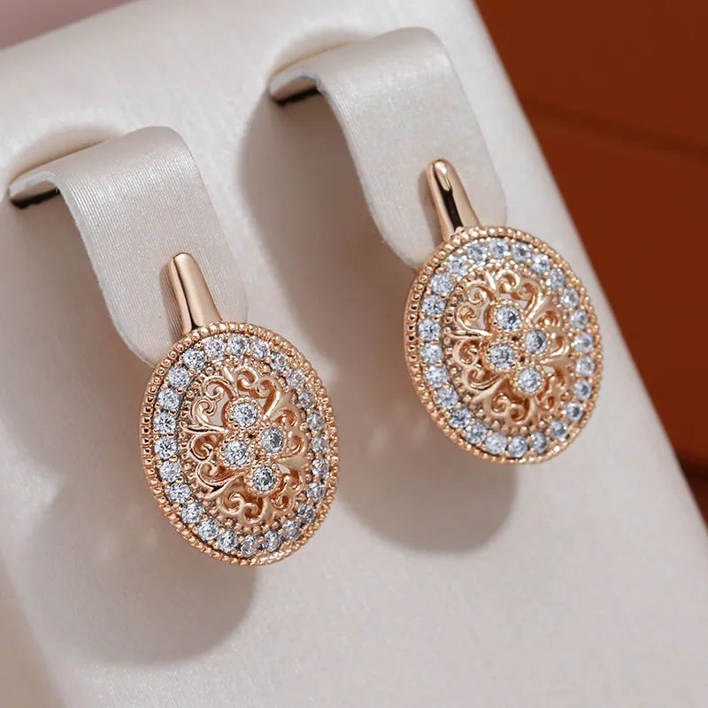 Elegant Bright Rounded Earrings