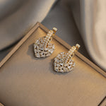 Glittering Heart Earrings