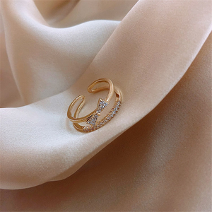 Adjustable Zirconia Tie Ring