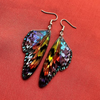 Vintage Butterfly Colorful Wings Earrings