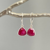 Vintage Red Stone Earrings