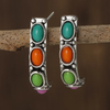 Vintage Colorful Stones Earrings