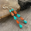 Vintage Color Drop Stones Earrings