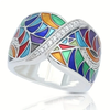 Vintage Handpainted Colorful Ring