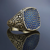 Vintage Inlaid Zirconia Ring