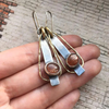 Vintage Orange Stone Earrings