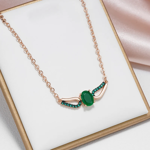 Elegant Green Snitch Necklace