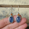 Vintage Blue & Orange Stone