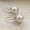 Elegant Pearl Earrings in Silver