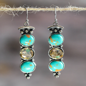 Vintage Turquoise Stone Dangling