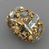 Vintage Hollow Golden Zirconia Ring