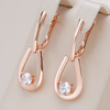 Elegant Hollow Drop Zirconia Earrings