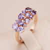 Elegant Purple Zirconia Ring
