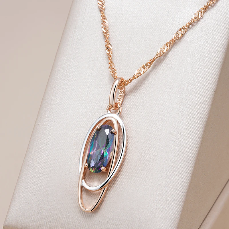 Elegant Colorful Stone Necklace