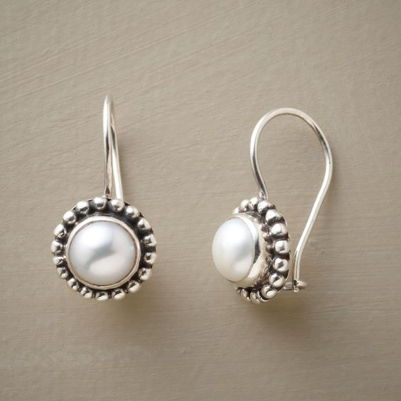 Vintage Inlaid Silver Pearl