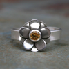 Vintage Silver Daisy Ring