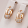 Elegant Bright Sphere Gold Earrings