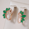 Elegant Green Bright Earrings