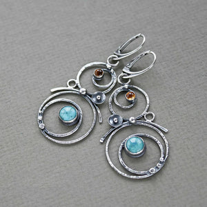 Blue Stone Earrings