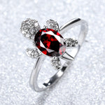 Sea Turtle Ring in Zirconium and Silver