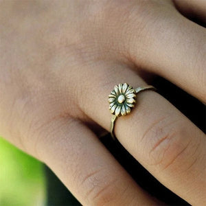 Gold Sunflower Ring