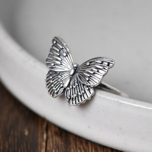 Butterfly Ring in Silver