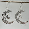 Lunar earrings in silver