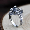 Adjustable Sterling Silver Elephant Ring