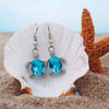 Sea Turtle Earrings in Zirconium and Silver