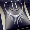 Spectacular Zirconia Necklace in Sterling Silver