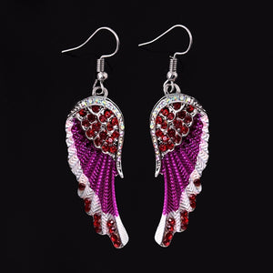 Crystal Angel Earrings