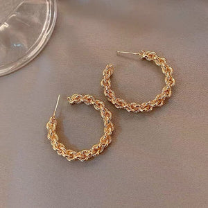 Luxury Gold Hoop Earrings