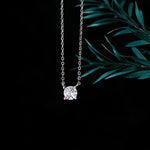 925 sterling silver necklace with zircons