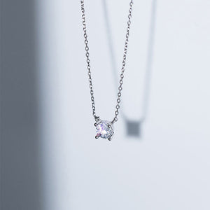 925 sterling silver necklace with zircons