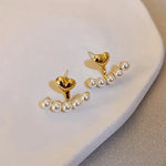 Gold Heart with Pearls