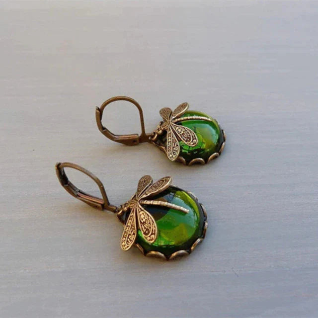 Spherical Dragonfly  in Antique Gold
