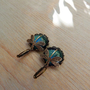 Spherical Dragonfly  in Antique Gold