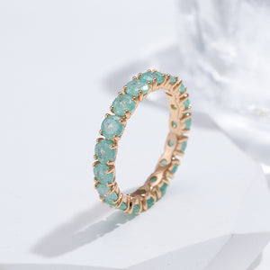 Luxury Round Stone Zircon Ring