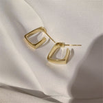 Golden Geometric Earrings