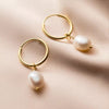 Natural Freshwater Baroque Pearl Earrings
