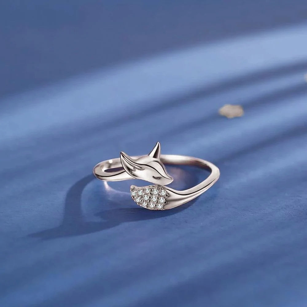 Rose Silver Fox Ring