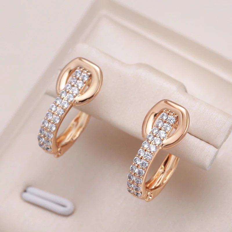 Elegant Shiny Gold Earrings